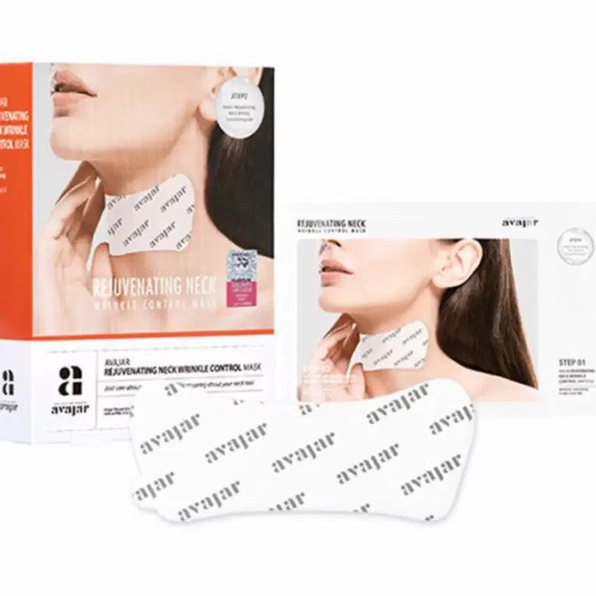[BUNJANG] Avajar Perfect Neck Age Wrinkle Control Mask Set / 에이바자르 퍼펙트 넥 에이지 링클 컨트롤마스크