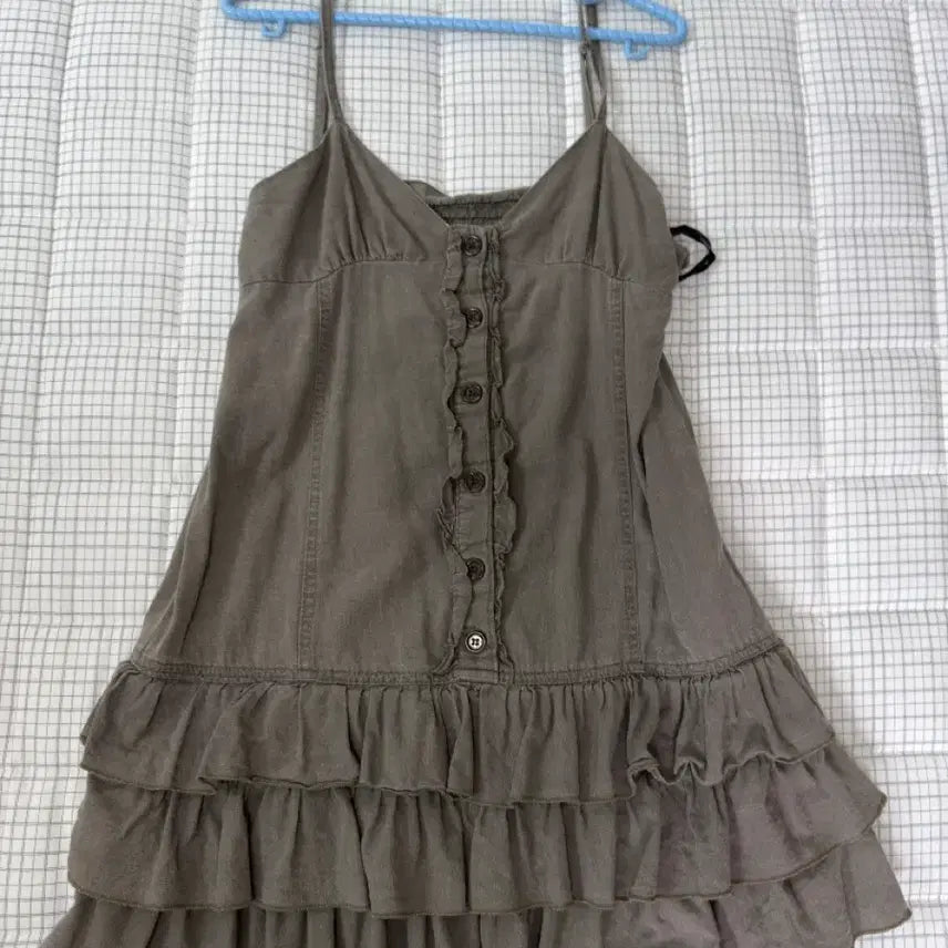 [BUNJANG] Coccomori Kame Suzuko Frill Shirring Dress / 코코모리 / 카메/스즈코 / 프릴셔링원피스