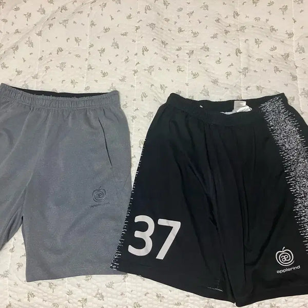 [BUNJANG] Appelind Football Training Shorts Set Black/Gray XL / 애플라인드 축구부 반바지 검정/회색 세트 XL