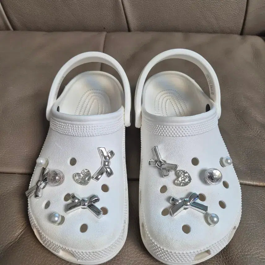 [BUNJANG] Crocs Platform White Women's Size 240 / 크록스 플랫폼 화이트 여성 240.최상