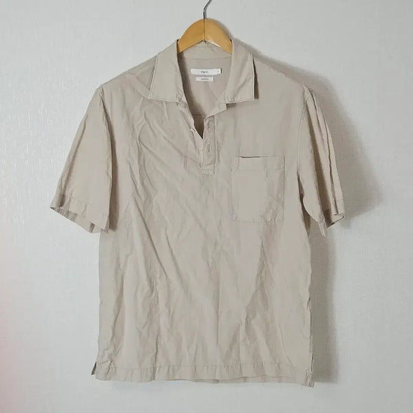 [BUNJANG] Epigram Kolon Rayon Short Sleeve Polo Shirt Open Collar L / 에피그램 시리즈 코오롱 레이온 반팔 폴로 셔츠 오픈카라 L