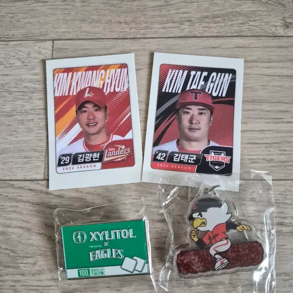[BUNJANG] Lotte Wellfood KBO Keyring & Badge Set / 롯데웰푸드 kbo 키링 뱃지 등등