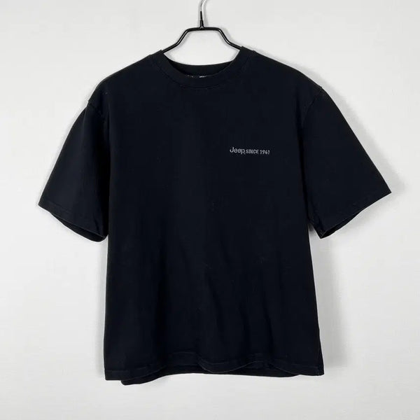 [BUNJANG] Jeep Black Cotton T-Shirt L Vintage / 지프 블랙 면 반팔 티 티셔츠 남100 L 라덴 빈티지