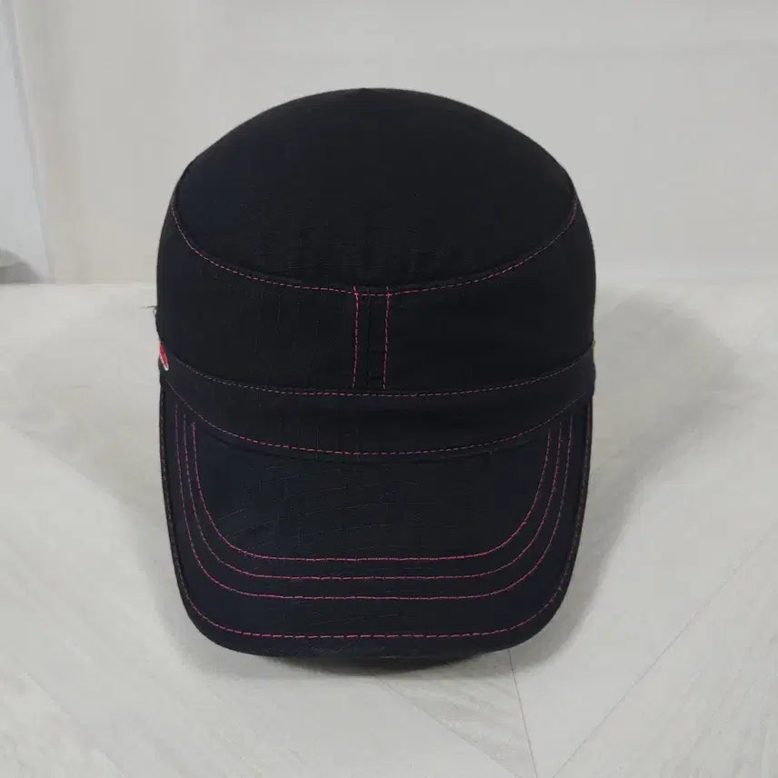 [BUNJANG] Von Dutch Y2K Military Work Cap Black Pink Stitch / 본더치(Von Dutch) Y2K 밀리터리 워크캡 블랙 핑크스티치 여성용