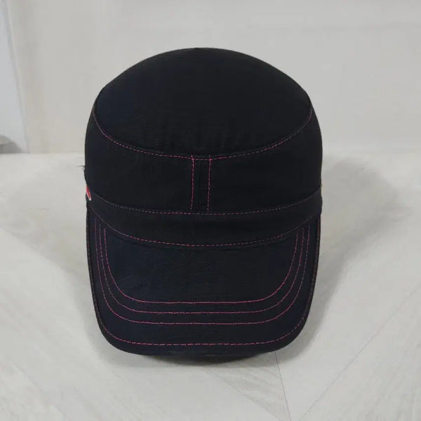 [BUNJANG] Von Dutch Y2K Military Work Cap Black Pink Stitch / 본더치(Von Dutch) Y2K 밀리터리 워크캡 블랙 핑크스티치 여성용