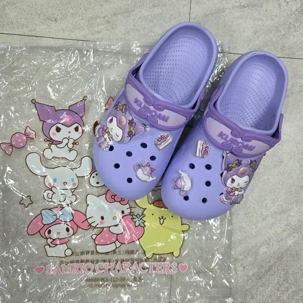 [BUNJANG] Sanrio Kuromi Crocs/Slippers / (새상품) 산리오 쿠로미 크록스, 슬리퍼