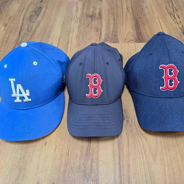 [BUNJANG] LA Dodgers & Boston Red Sox Baseball Caps 3-Piece Set / 야구 모자