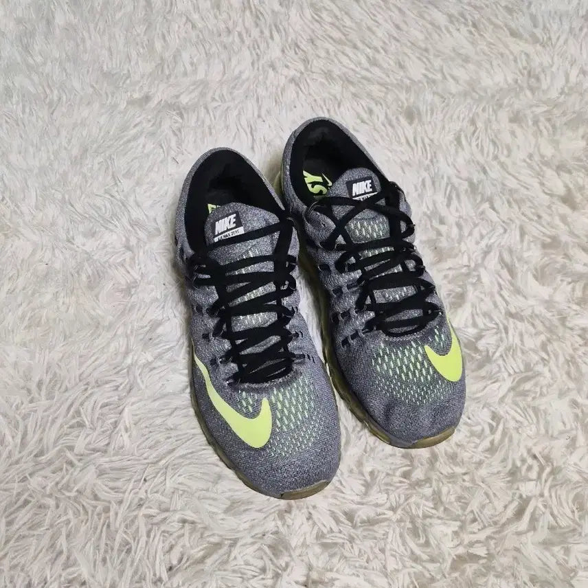 [BUNJANG] Nike Air Max Zero Grey Fluorescent Sneakers / 나이키 에어맥스 제로 회형 형광 스니커즈