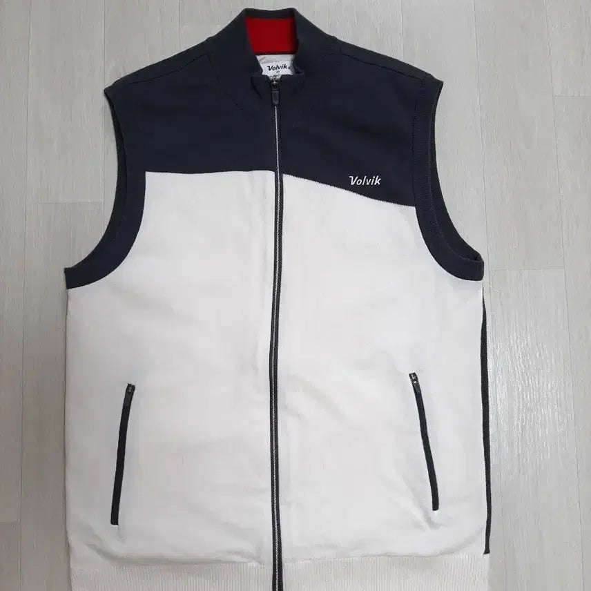 [BUNJANG] Volvik Men's Windproof Knit Full-Zip Vest (Size 100) / 볼빅 남성 방풍 니트 집업 조끼 (100)