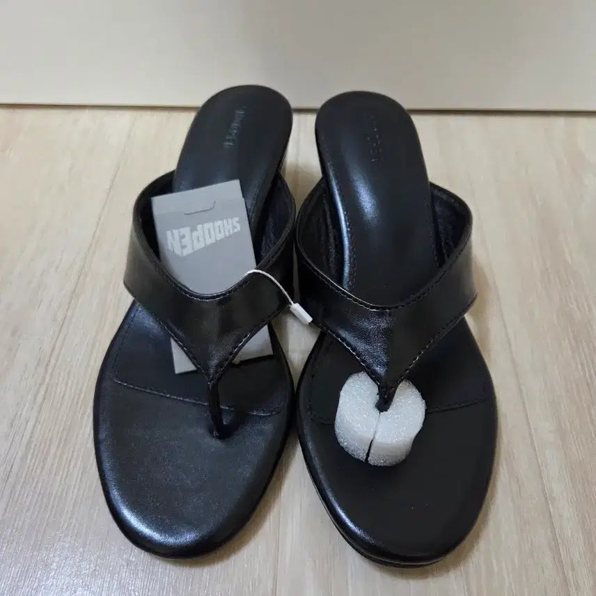 [BUNJANG] Shoopen Wedge Mule Flip-flops Black Size 240 / 새상품)SHOOPEN 슈펜 쪼리 웨지 뮬 240