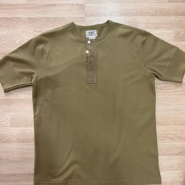 [BUNJANG] Bronson Vintage Henley T-Shirt Olive XL / 브론슨 빈티지 헨리넥 반팔티 XL 올리브