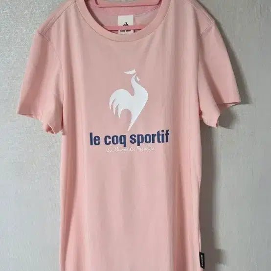 [BUNJANG] Le Coq Sportif Women's Short Sleeve T-Shirt Size S Pink / 르꼬끄 스포르티브 여성용 반팔티셔츠 85