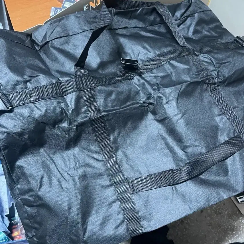 [BUNJANG] Large Black Boston Bag / 대형 블랙 보스턴백