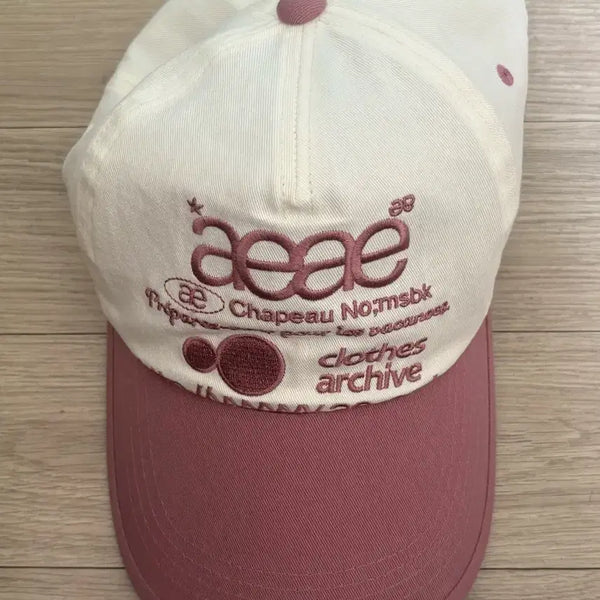[BUNJANG] Aeae Pink Baseball Cap / Aeae 에이이에이이 핑크 분홍 캡모자