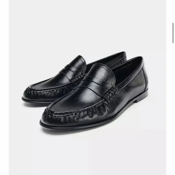 [BUNJANG] Zara Soft Shirring Loafers (Size 38) / 더로우맛 자라 소프트 셔링 로퍼 (38)