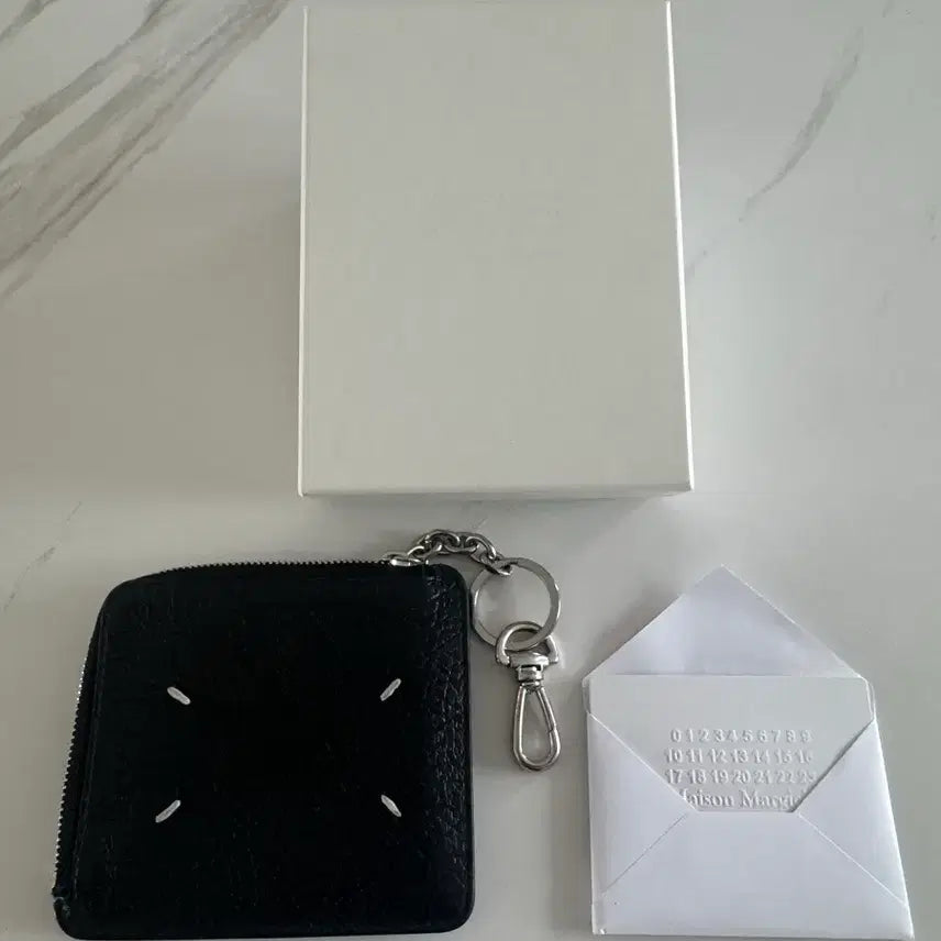[BUNJANG] Maison Margiela Zipper Card Wallet Black / 메종 마르지엘라 지퍼 카드 지갑 블랙