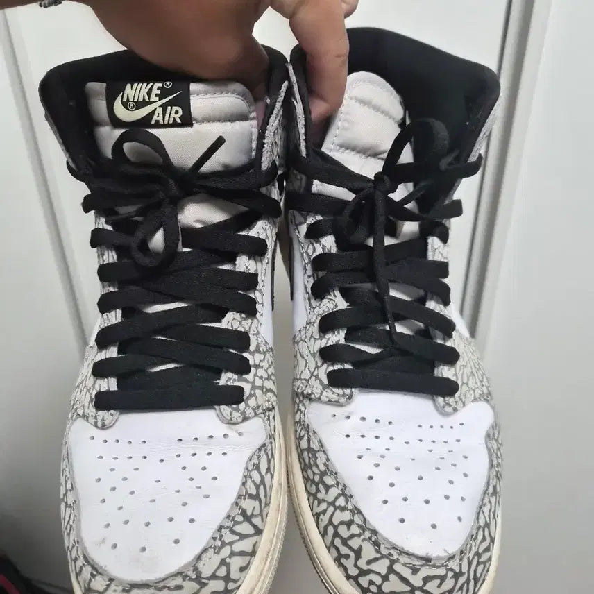 [BUNJANG] Air Jordan 1 Retro Cement Basketball Shoes / 에어조던1 레트로 시멘트