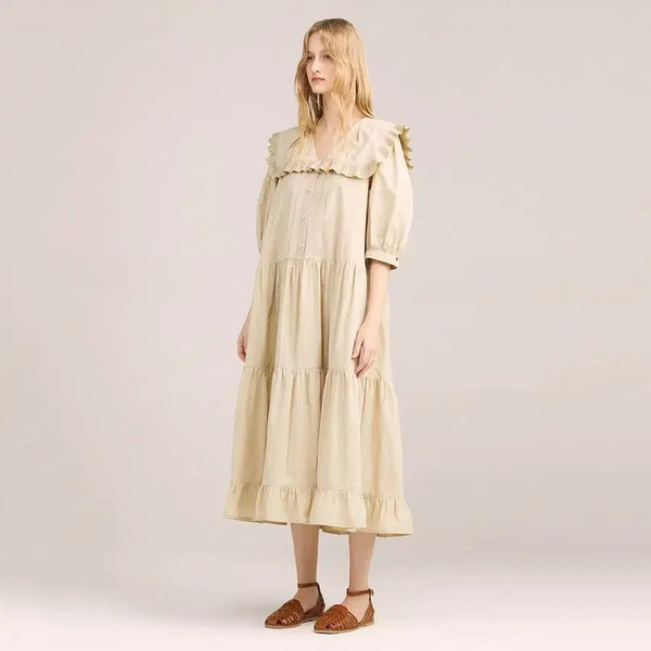 [BUNJANG] Thursday Island Big Collar Dress M Size / (결점) 써스데이아일랜드 빅카라 원피스