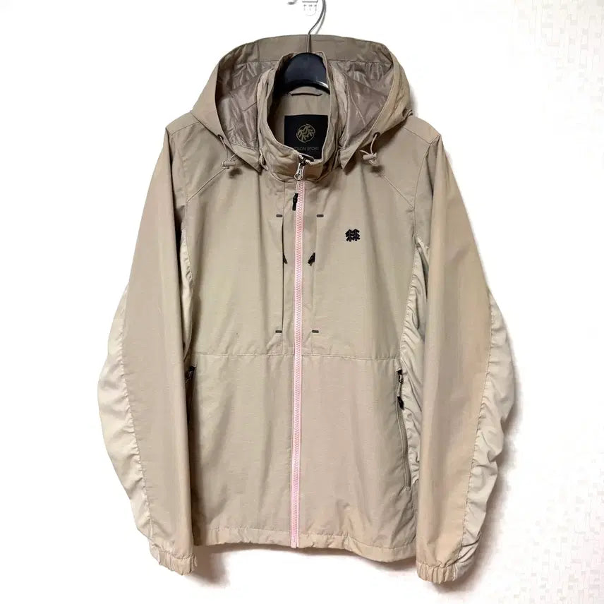 [BUNJANG] KOLON Women's Windbreaker Zip-Up Jacket Beige / [M,95]코오롱 여성 바람막이 집업 자켓 베이지