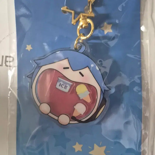 [BUNJANG] Vocaloid KAITO UWA Waang Acrylic Shaker Keychain (Sealed) / 보컬로이드 KAITO UWA 와앙 아크릴 쉐이커 키링 미개봉