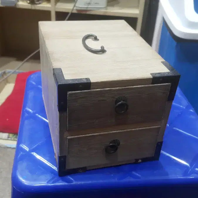 [BUNJANG] 1970s Handmade Wooden Drawer Box / 1970 수제 나무 서랍함