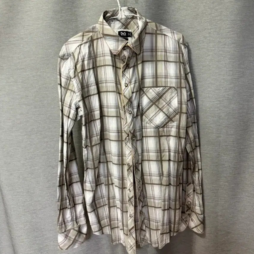 [BUNJANG] Dolce & Gabbana Checkered Shirt / D&G 돌채앤가바나 체크 셔츠