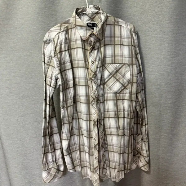 [BUNJANG] Dolce & Gabbana Checkered Shirt / D&G 돌채앤가바나 체크 셔츠