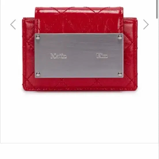 [BUNJANG] Matinkim Quilting Accordion Wallet Red / 마뗑킴 퀼팅 아코디언 지갑 레드