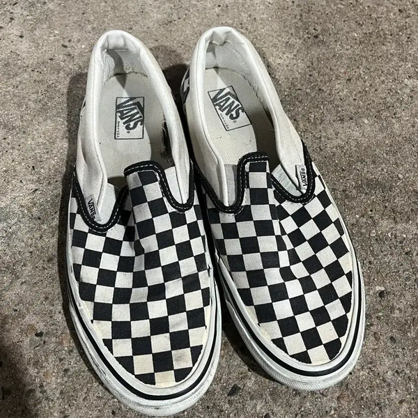 [BUNJANG] Vans Checker Slip-On Shoes (Size 10.5) / 90s 반스 슬립온 체커 10.5