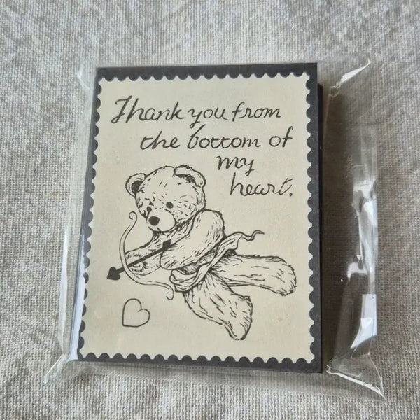 [BUNJANG] Bear Themed Decorative Stickers for Journaling and Gift Wrapping / 곰돌이 포장 다꾸 스티커 포용