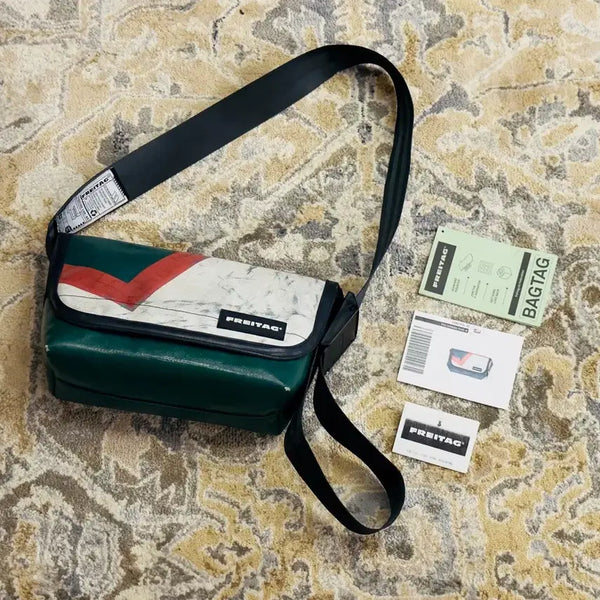 [BUNJANG] FREITAG F41 Hawaii Five-O Messenger Bag - Rare Tri-Color V-Pattern (Mint Tag) / [프라이탁] F41 하와이파이브오 희귀 삼색 V패턴 (민트택O)