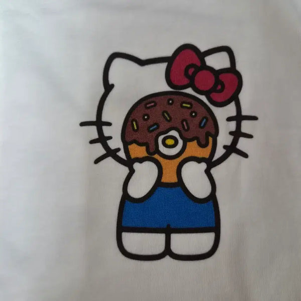 [BUNJANG] Uniqlo x Hello Kitty Short Sleeve T-Shirt White XS / 유니클로 헬로키티 반팔 티셔츠 화이트