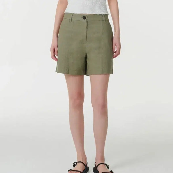 [BUNJANG] Musinsa Standard Linen Blend Shorts Light Khaki / 무신사스탠다드 린넨 블렌드 쇼츠 라이트카키
