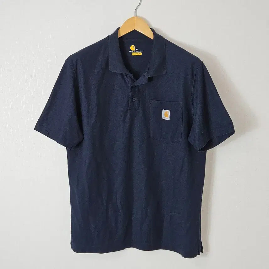 [BUNJANG] Carhartt Contract Original Work Pocket Polo T-Shirt / 칼하트 콘트랙터스 반팔 폴로 카라티 워크포켓 티셔츠 오리지널 M