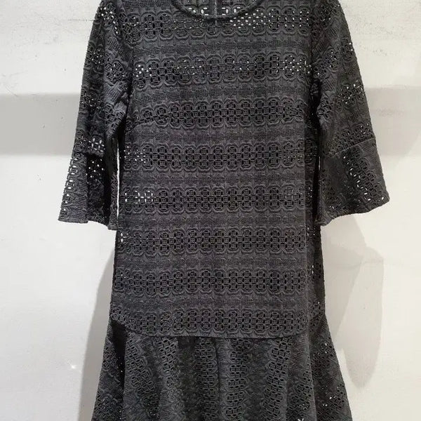 [BUNJANG] AllSaints Black Crochet Dakota Dress US 4 / ALLSAINTS 올세인츠 블랙 크로쉐 다코타 원피스 US 4