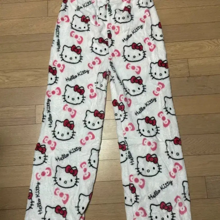 [BUNJANG] Hello Kitty White Pajama Pants / 흰색 헬로키티 수면바지