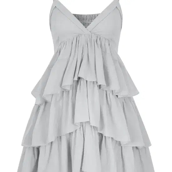 [BUNJANG] Pale Jade Bohemian Frill Dress Vintage Grey / 무배)페일제이드 보헤미안 프릴 드레스 빈티지그레이