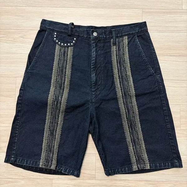 [BUNJANG] Kapital Indigo Denim Shorts XL / 캐피탈 데님 쇼츠 인디고 XL 4사이즈