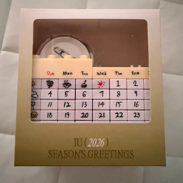 [BUNJANG] IU 2026 Season's Greetings Perpetual Calendar (Unused) / 2026 아이유 시즌그리팅 만년달력 (미사용)