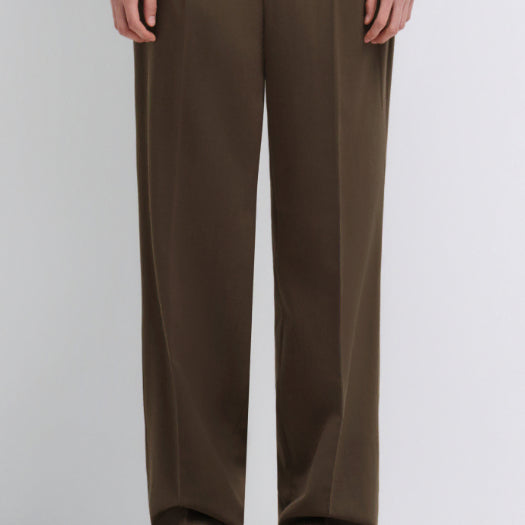 [BUNJANG] MUDIDI Wide Hidden Banding Slacks Brown Size 32 / 무탠다드 와이드히든밴딩슬랙스[브라운] 32사이즈