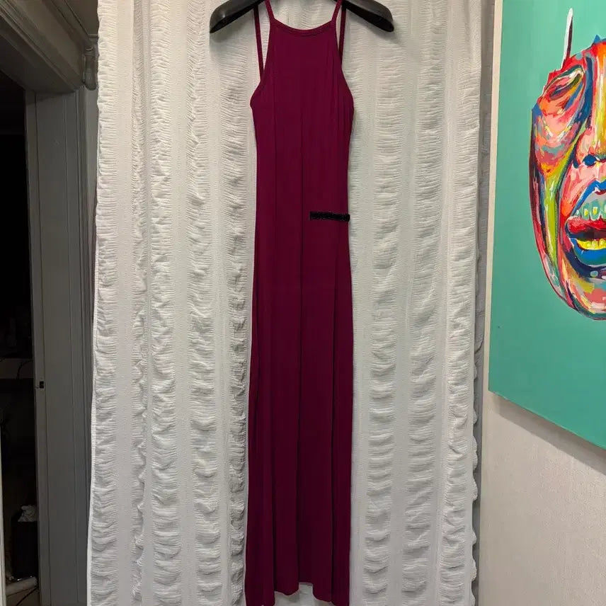 [BUNJANG] Maxi Long Dress with Built-in Cups / 원피스맥시 롱 원피스 캡 내장