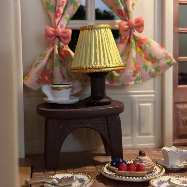 [BUNJANG] Miniature Teacup and Desk Lamp Set / 미니어처 소품 찻잔 탁상 스탠드 세트