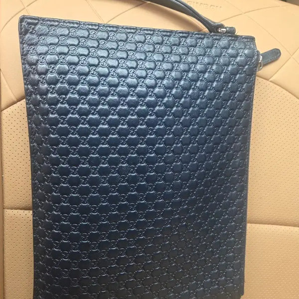 [BUNJANG] Gucci Micro Guccissima Clutch Bag Navy / 구찌 마이크로시마 클러치백