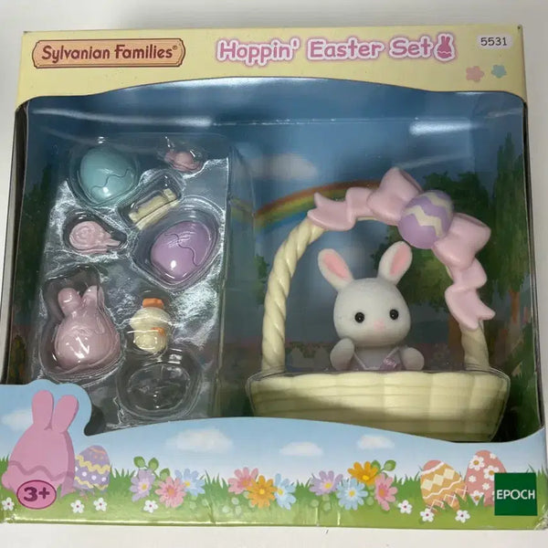 [BUNJANG] Sylvanian Families Snow Rabbit Easter Set / 실바니안 눈꽃토끼 부활절 세트