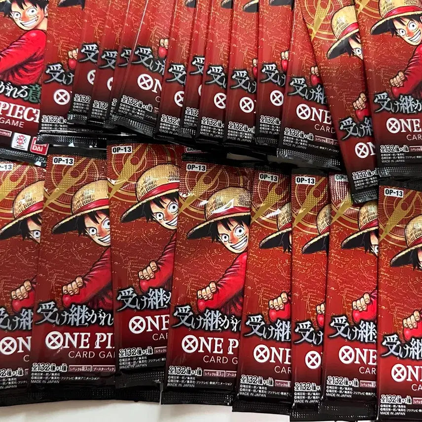 [BUNJANG] One Piece OP13 Japanese Edition 100 Search Packs - Inherited Will / 원피스 OP13 일판 100팩 서치팩 레프트팩 카드 계승되는 의지