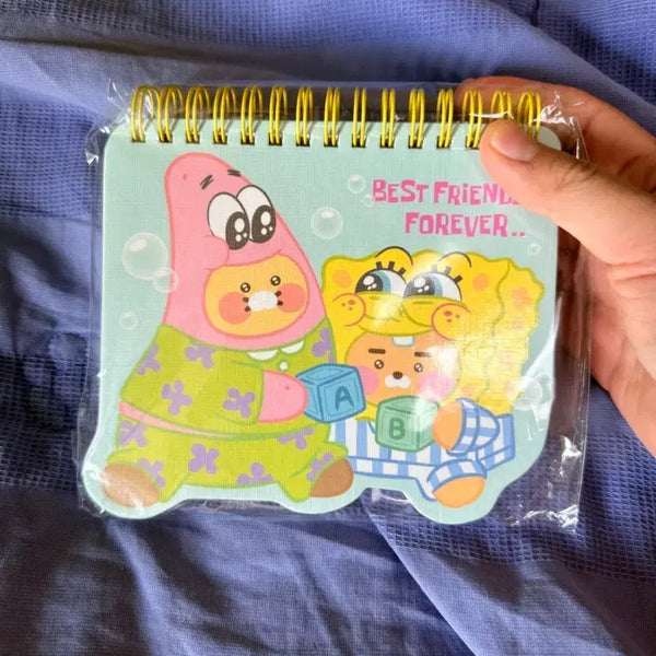 [BUNJANG] SpongeBob x Kakao Friends Collaboration 'BEST FRIEND FOREVER' Notebook / 스폰지밥 x카카오프렌즈 콜라보 수첩
