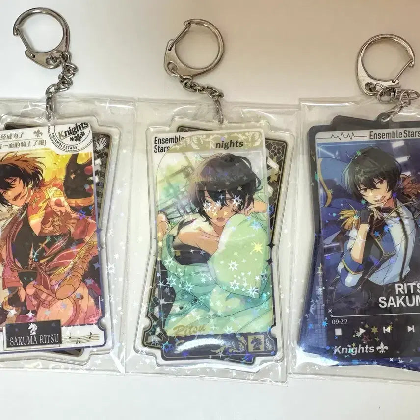 [BUNJANG] Ensemble Stars! Ritsu Sakuma Double-Sided Acrylic Keychain (Set of 3) / 앙스타 사쿠마 리츠 중스타 양면 아크릴 키링 1~3탄