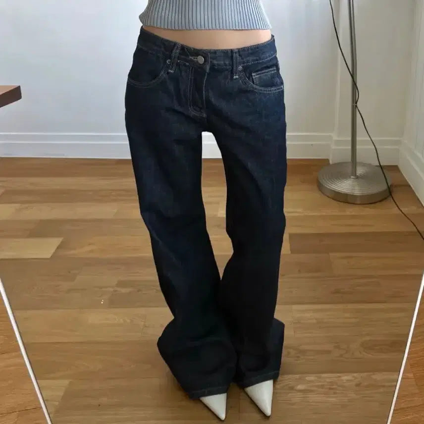 [BUNJANG] Dope True Nonfade Low Straight Pants / 쇼핑몰 도프 True nonfade 로우 스트레이트팬츠