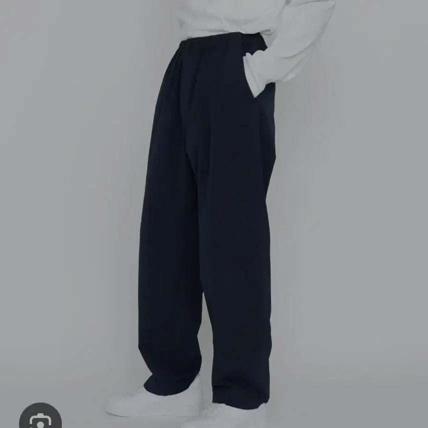 [BUNJANG] nanamica ALPHADRY Wide Easy Pants Navy / 나나미카 알파드라이 와이드 이지 팬츠