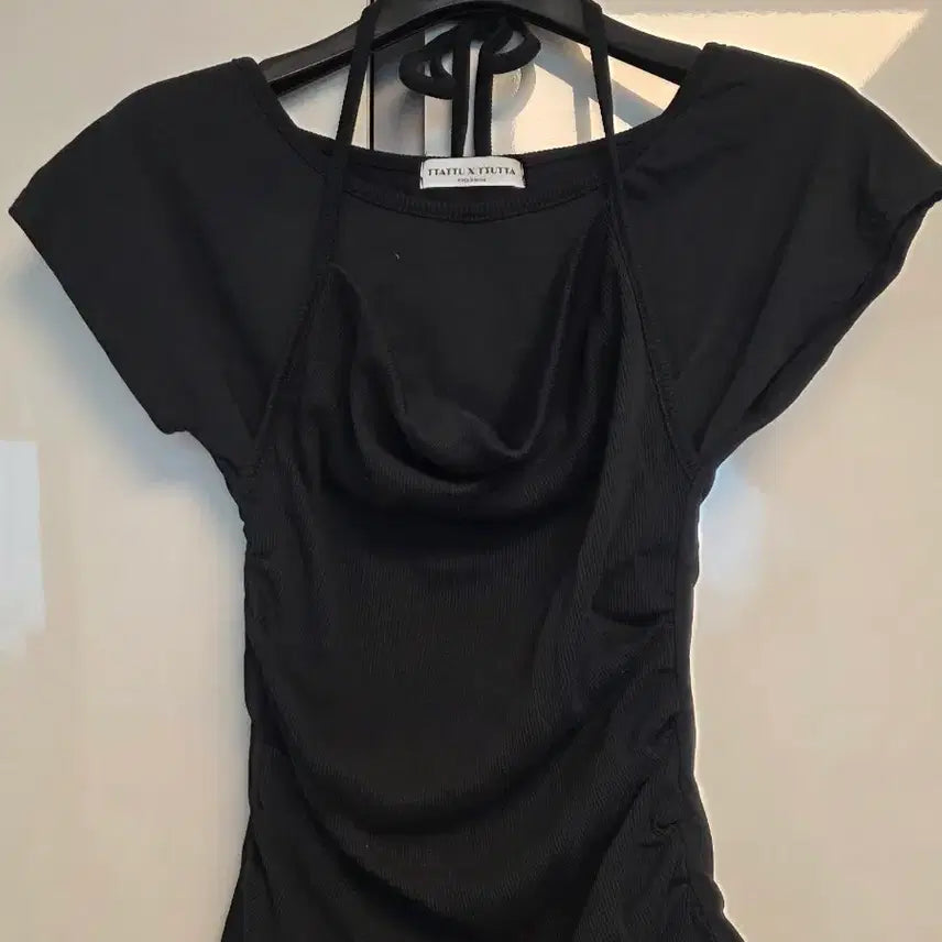 [BUNJANG] Halter Layered T-Shirt / 홀터 레이어드 티셔츠